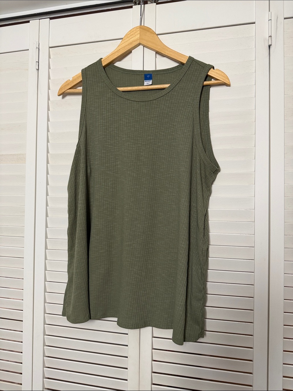 Old Navy Olive Green Ribbed Tank Top